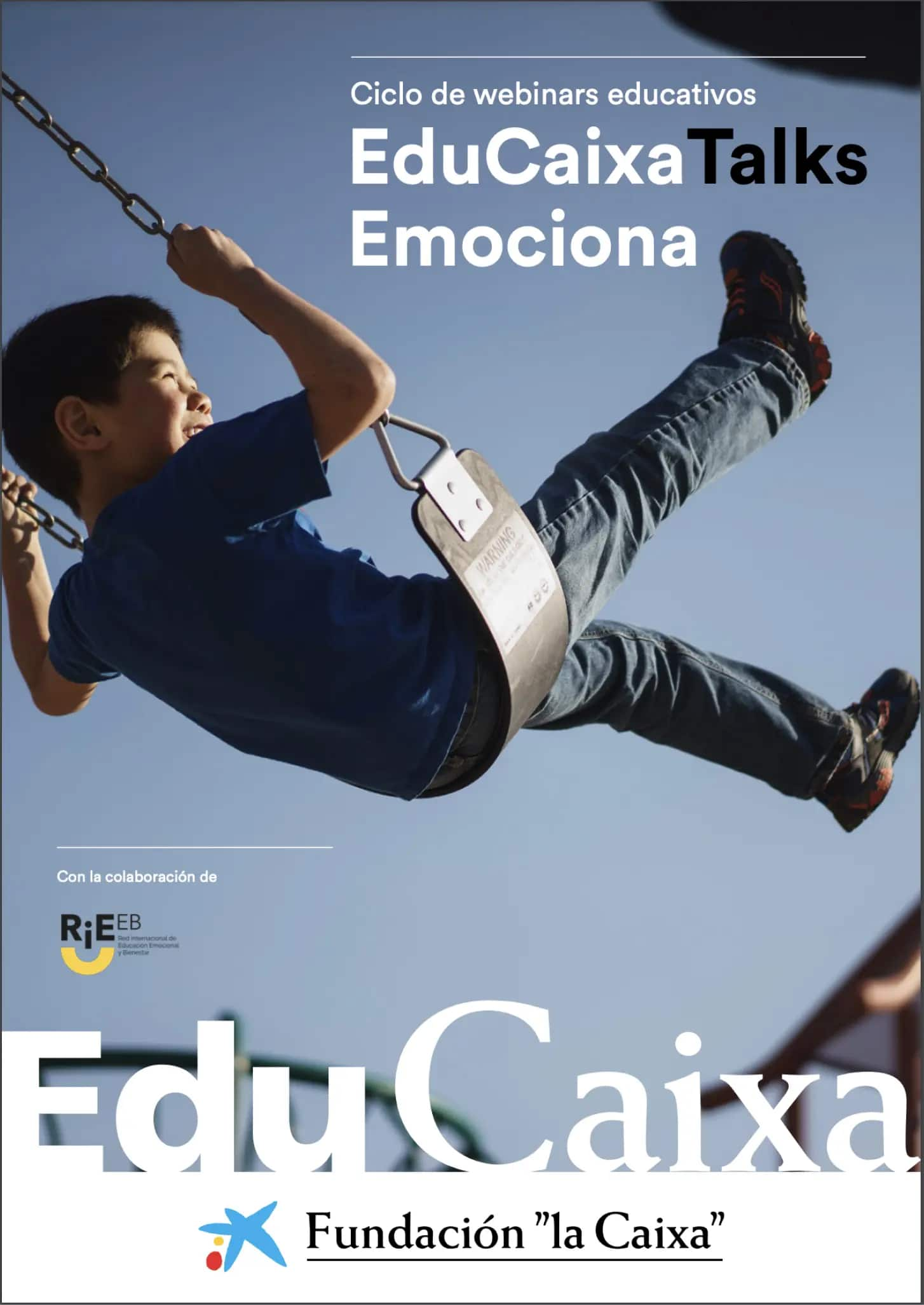 cartel de educaixatalks emociona ciclo de webinars educativos de fundación la caixa y escuela21