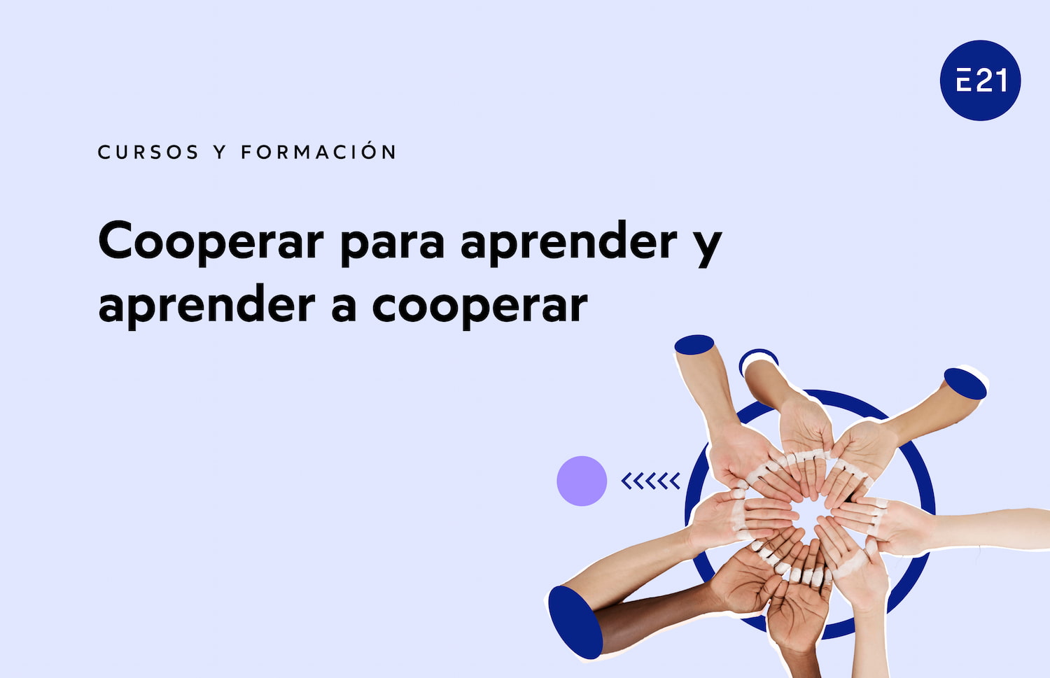 Curso colegios Cooperar para aprender y aprender a cooperar